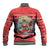 New Zealand Christmas Baseball Jacket Santa Catch The Wave Maori Pattern Retro Style LT03 - Polynesian Pride