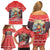 New Zealand Christmas Family Matching Off Shoulder Short Dress and Hawaiian Shirt Santa Catch The Wave Maori Pattern Retro Style LT03 - Polynesian Pride