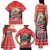 New Zealand Christmas Family Matching Tank Maxi Dress and Hawaiian Shirt Santa Catch The Wave Maori Pattern Retro Style LT03 - Polynesian Pride