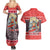 Custom New Zealand Christmas Couples Matching Summer Maxi Dress and Hawaiian Shirt Santa Catch The Wave Maori Pattern Retro Style LT03 - Polynesian Pride