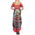 Custom New Zealand Christmas Summer Maxi Dress Santa Catch The Wave Maori Pattern Retro Style LT03 - Polynesian Pride