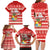 Tonga Christmas Family Matching Long Sleeve Bodycon Dress and Hawaiian Shirt The Santa Coat of Arms with Ngatu and Snow Pattern LT03 - Polynesian Pride