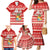 Tonga Christmas Family Matching Mermaid Dress and Hawaiian Shirt The Santa Coat of Arms with Ngatu and Snow Pattern LT03 - Polynesian Pride