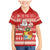 Tonga Christmas Family Matching Mermaid Dress and Hawaiian Shirt The Santa Coat of Arms with Ngatu and Snow Pattern LT03 Son's Shirt Red - Polynesian Pride