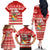 Tonga Christmas Family Matching Off Shoulder Long Sleeve Dress and Hawaiian Shirt The Santa Coat of Arms with Ngatu and Snow Pattern LT03 - Polynesian Pride