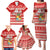 Tonga Christmas Family Matching Puletasi Dress and Hawaiian Shirt The Santa Coat of Arms with Ngatu and Snow Pattern LT03 - Polynesian Pride