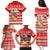 Tonga Christmas Family Matching Puletasi Dress and Hawaiian Shirt The Santa Coat of Arms with Ngatu and Snow Pattern LT03 - Polynesian Pride