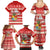 Tonga Christmas Family Matching Summer Maxi Dress and Hawaiian Shirt The Santa Coat of Arms with Ngatu and Snow Pattern LT03 - Polynesian Pride