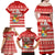 Custom Tonga Christmas Family Matching Off Shoulder Maxi Dress and Hawaiian Shirt The Santa Coat of Arms with Ngatu and Snow Pattern LT03 - Polynesian Pride