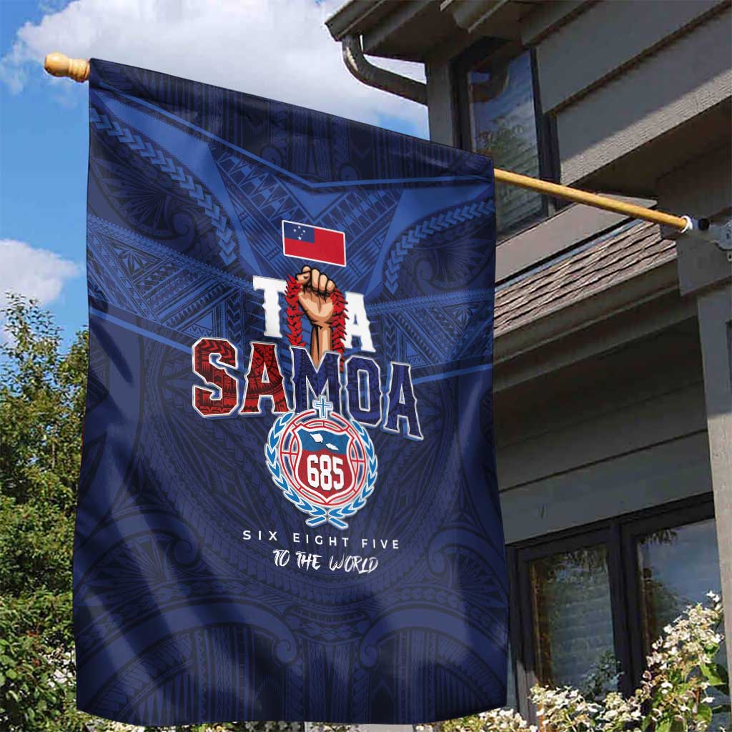 Rugby Toa Samoa Garden Flag Champions Six Eight Five LT03 - Polynesian Pride