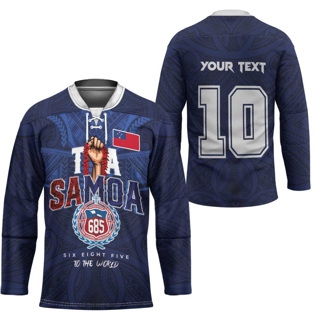 Custom Rugby Toa Samoa Hockey Jersey Champions Six Eight Five LT03 - Polynesian Pride