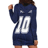 Custom Rugby Toa Samoa Hoodie Dress Champions Six Eight Five LT03 - Polynesian Pride