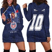 Custom Rugby Toa Samoa Hoodie Dress Champions Six Eight Five LT03 - Polynesian Pride