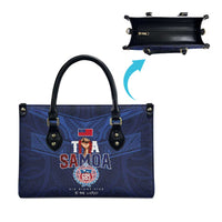 Rugby Toa Samoa Leather Bag Champions Six Eight Five LT03 - Polynesian Pride