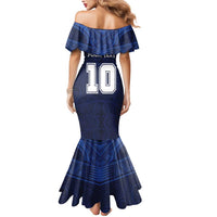 Custom Rugby Toa Samoa Mermaid Dress Champions Six Eight Five LT03 - Polynesian Pride
