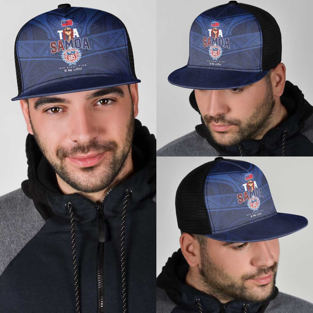 Toa Samoa Rugby Mesh Trucker Cap Champions Six Eight Five LT03 - Polynesian Pride