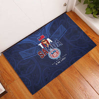 Rugby Toa Samoa Rubber Doormat Champions Six Eight Five LT03 - Polynesian Pride