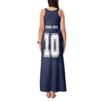 Custom Rugby Toa Samoa Tank Maxi Dress Champions Six Eight Five LT03 - Polynesian Pride