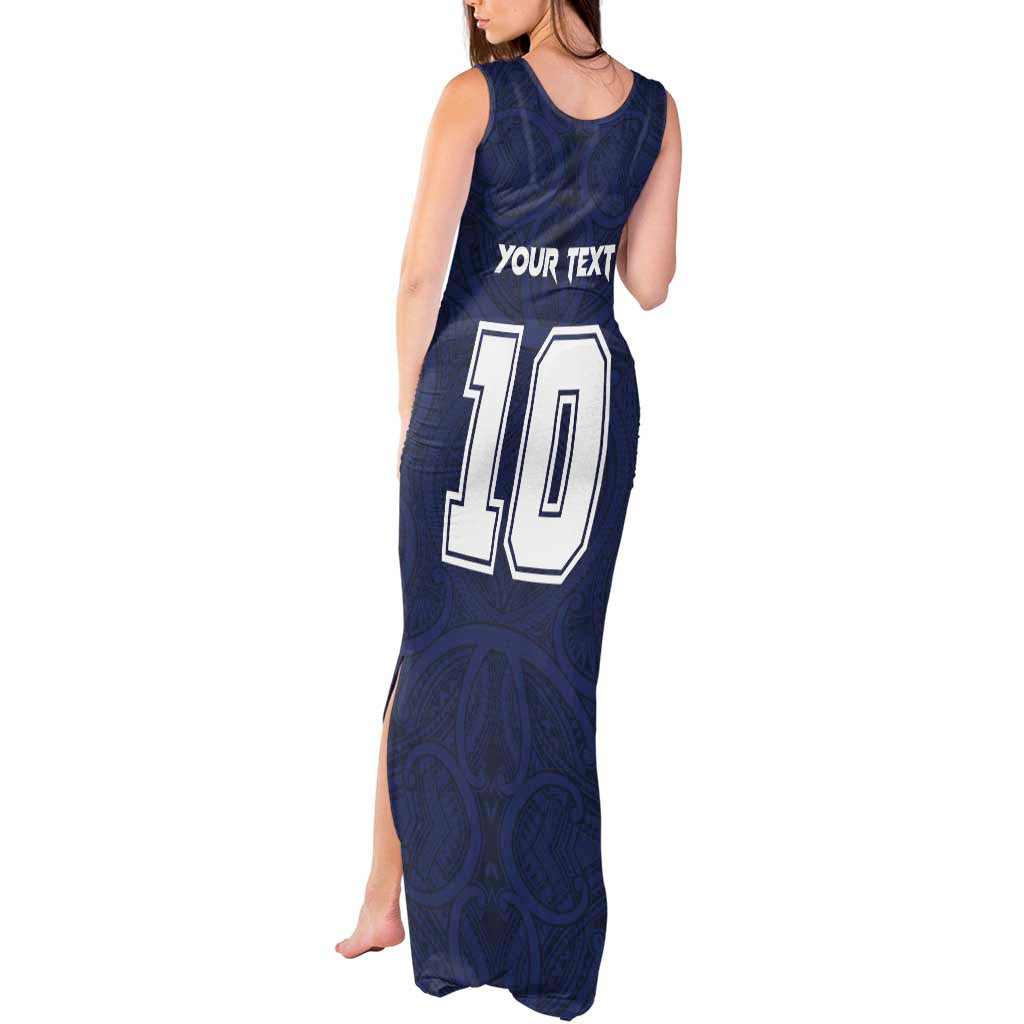 Custom Rugby Toa Samoa Tank Maxi Dress Champions Six Eight Five LT03 - Polynesian Pride
