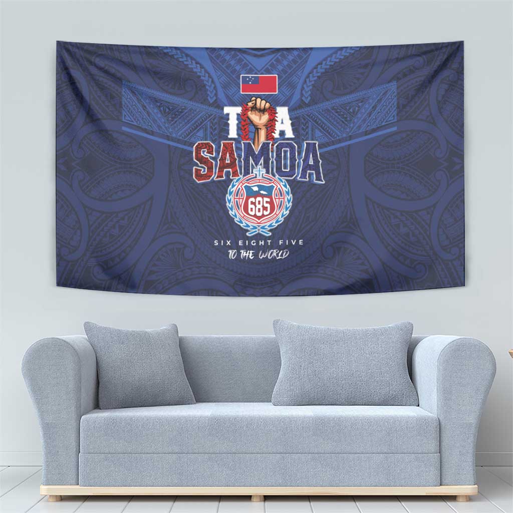 Rugby Toa Samoa Tapestry Champions Six Eight Five LT03 - Polynesian Pride