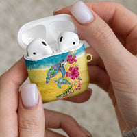 Hawaiian Tropical Plants Turtles AirPods Case Watercolor Style LT03 - Polynesian Pride