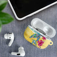 Hawaiian Tropical Plants Turtles AirPods Case Watercolor Style LT03 - Polynesian Pride