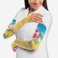 Hawaiian Tropical Plants Turtles Arm Sleeves Watercolor Style LT03 - Polynesian Pride