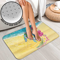Hawaiian Tropical Plants Turtles Bathroom Set Watercolor Style LT03 - Polynesian Pride