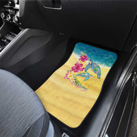 Hawaiian Tropical Plants Turtles Car Mats Watercolor Style LT03 - Polynesian Pride