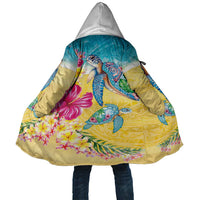 Hawaiian Tropical Plants Turtles Cloak Watercolor Style LT03 Unisex Multicolor - Polynesian Pride