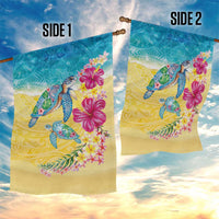 Hawaiian Tropical Plants Turtles Garden Flag Watercolor Style LT03 - Polynesian Pride