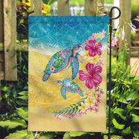 Hawaiian Tropical Plants Turtles Garden Flag Watercolor Style LT03 Garden Flag Multicolor - Polynesian Pride