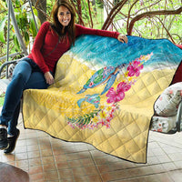 Hawaiian Tropical Plants Turtles Quilt Watercolor Style LT03 - Polynesian Pride
