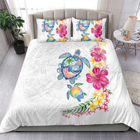 Hawaiian Abstract Art Turtles Bedding Set with Plumeria and Hibiscus LT03 - Polynesian Pride