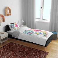 Hawaiian Abstract Art Turtles Bedding Set with Plumeria and Hibiscus LT03 - Polynesian Pride