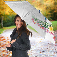 Hawaiian Abstract Art Turtles Umbrella with Plumeria and Hibiscus LT03 - Polynesian Pride