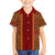 Hawaii Style Hibiscus and Tribal Element Fabric Patchwork Family Matching Puletasi Dress and Hawaiian Shirt LT03 Son's Shirt Red - Polynesian Pride