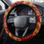 Hawaii Style Hibiscus and Tribal Element Fabric Patchwork Steering Wheel Cover