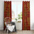 Hawaii Style Hibiscus and Tribal Element Fabric Patchwork Window Curtain LT03 - Polynesian Pride