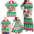 Custom Hawaii Mele Kalikimaka Family Matching Off Shoulder Maxi Dress and Hawaiian Shirt Aloha Santa and Palm Tree Mix Kakau Pattern LT03 - Polynesian Pride