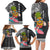 Hawaii Pineapple Surfing With Kakau Tribal Family Matching Long Sleeve Bodycon Dress and Hawaiian Shirt LT03 - Polynesian Pride