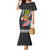 Hawaii Pineapple Surfing With Kakau Tribal Family Matching Mermaid Dress and Hawaiian Shirt LT03 Mom's Dress Brown - Polynesian Pride