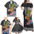 Hawaii Pineapple Surfing With Kakau Tribal Family Matching Off Shoulder Maxi Dress and Hawaiian Shirt LT03 - Polynesian Pride