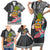 Hawaii Pineapple Surfing With Kakau Tribal Family Matching Short Sleeve Bodycon Dress and Hawaiian Shirt LT03 - Polynesian Pride