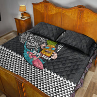 Hawaii Pineapple Surfing Kakau Tribal Personalised Quilt Bed Set LT03 - Polynesian Pride