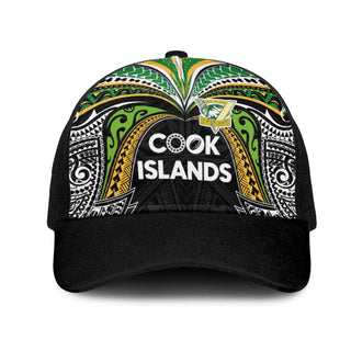 Cook Islands Rugby League Mesh Trucker Cap Tatau Tribal Motifs-Black Color LT03 - One Size / Black / Black