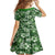 Hawaiian Quilt Pattern Family Matching Short Sleeve Bodycon Dress and Hawaiian Shirt Hibiscus and Tribal Element Vintage Green Vibe LT03 - Polynesian Pride