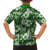 Hawaiian Quilt Pattern Kid Hawaiian Shirt Hibiscus and Tribal Element Vintage Green Vibe LT03 - Polynesian Pride