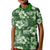 Hawaiian Quilt Pattern Kid Polo Shirt Hibiscus and Tribal Element Vintage Green Vibe LT03 Kid Green - Polynesian Pride