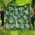 Hawaiian Quilt Pattern Quilt Hibiscus and Tribal Element Vintage Green Vibe LT03 - Polynesian Pride